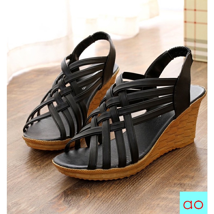 Giày Sandal Đế Xuồng Cao Phong Cách Hàn Quốc Thời Trang Mùa Hè Hàng Mới 2022 Dành Cho Nữ