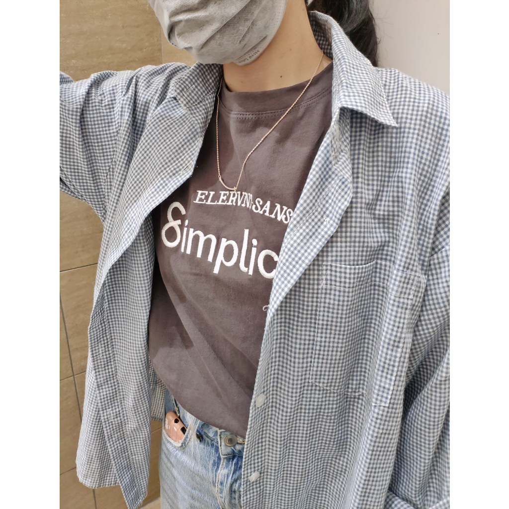 Áo phông unisex tay lửng in chữ Simplicite đẹp hàng chuẩn Quảng Châu 3158 cao cấp thời trang nam nữ giá rẻ