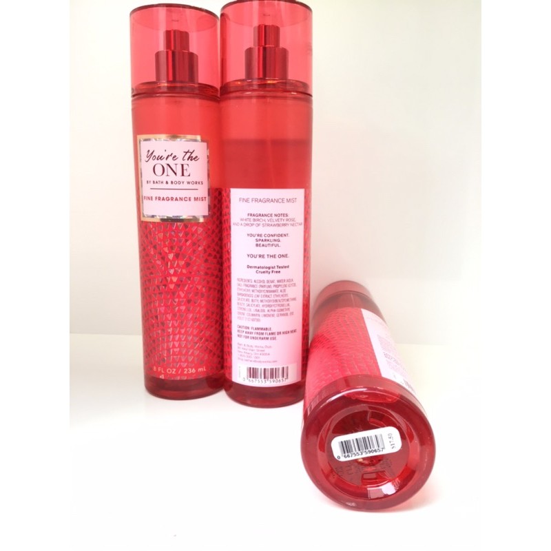 🌹🍓🍁Xịt thơm YOU'RE THE ONE Body mist Bath Body Works 236ml | Thế Giới Skin Care