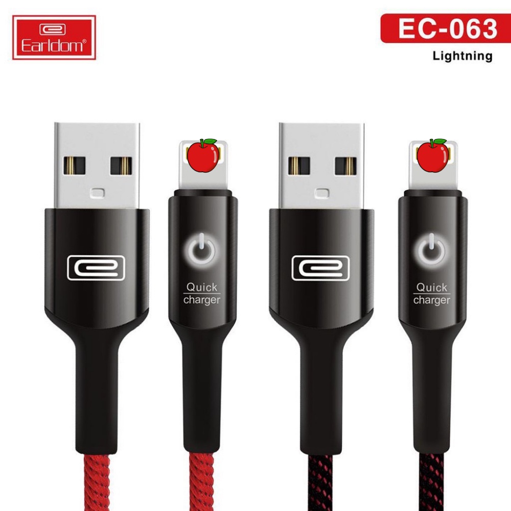 Cáp Sạc Nhanh Tự Ngắt Earldom EC-063i Chính Hãng
