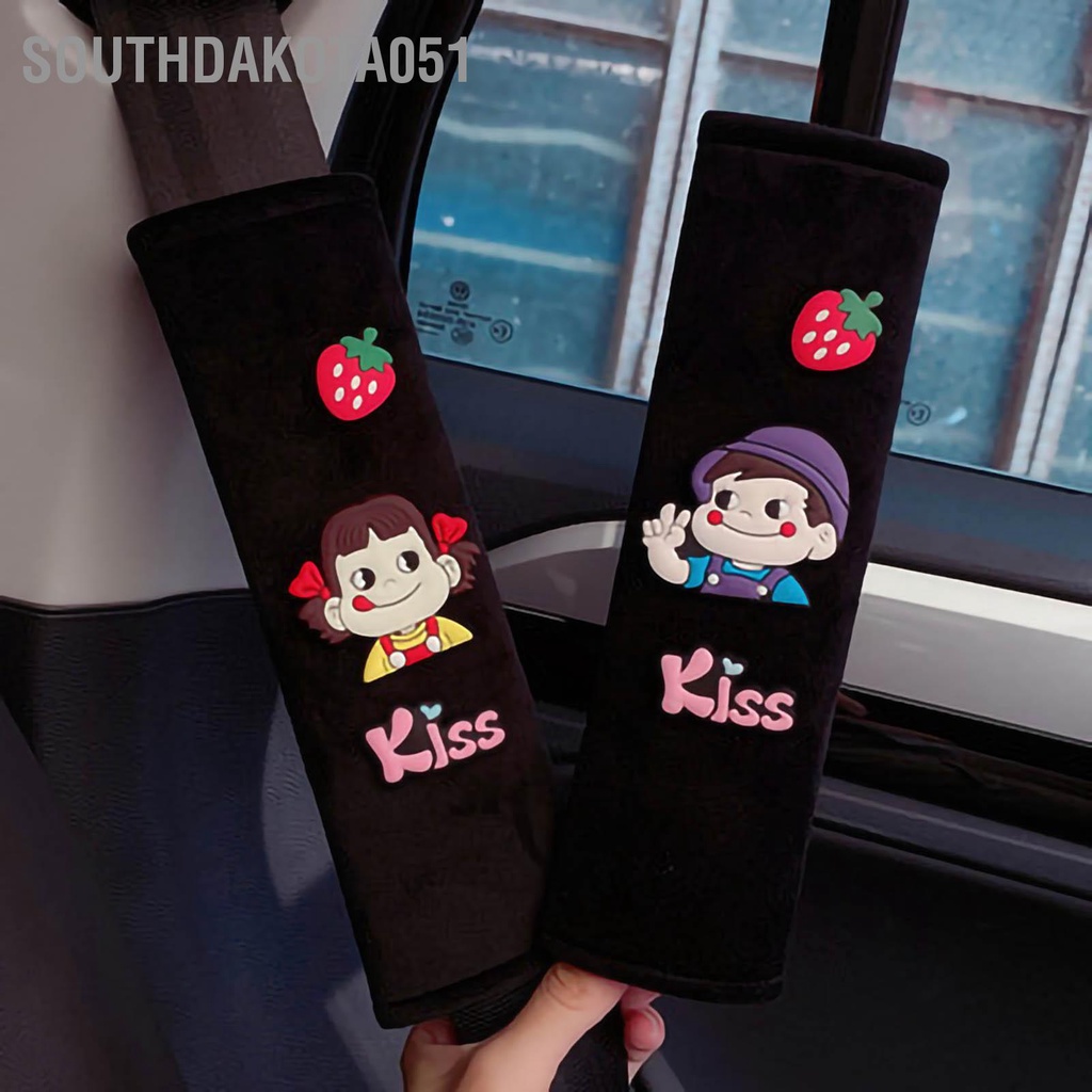 Southdakota051 Phim hoạt hình dễ thương Đai an toàn trên ô tô Đệm vai đai ABS cho