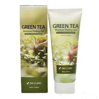 Tẩy tế bào chết trà xanh 3W Clinic Green Tea Moisture Peeling 180ml