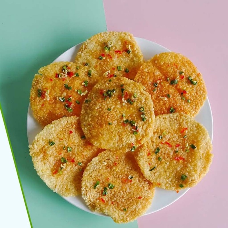 Cơm cháy chiên mắm hành Minfood gói 3 miếng thơm ngon ít dầu