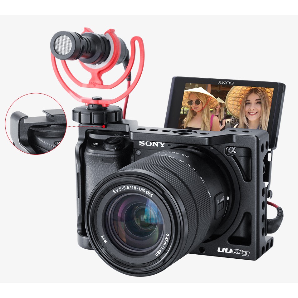 Uurig Cage Sony Alpha A6400 A6300 A6000 - Khung bảo vệ máy