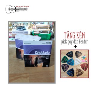 Dây đàn guitar daddario ej13 chính hãng + tặng kèm pick gãy đàn guitar fender