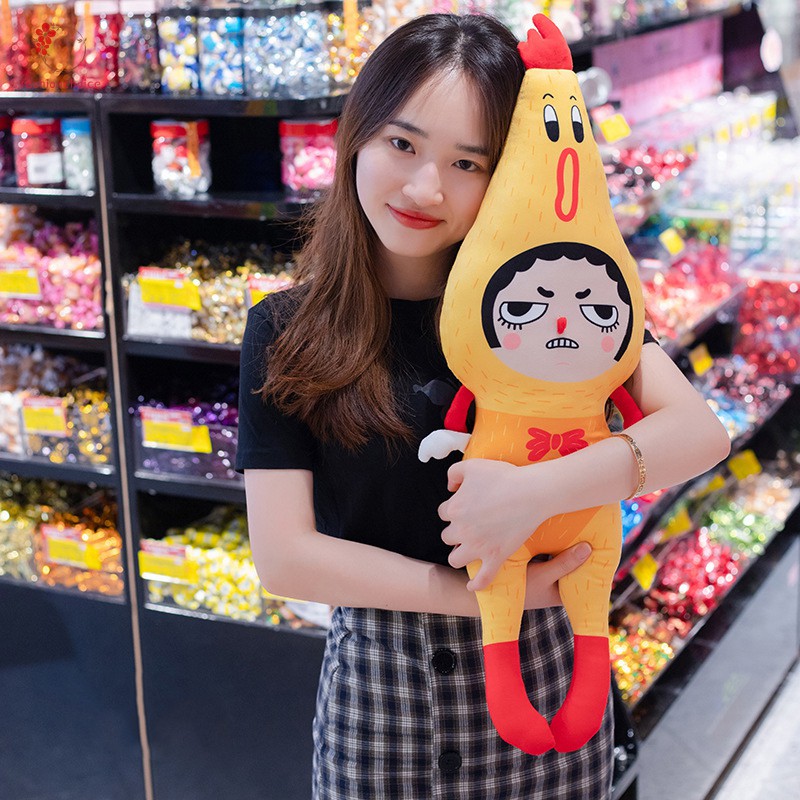 Búp bê hình gà la hét nhồi bông có âm thanh vui nhộn