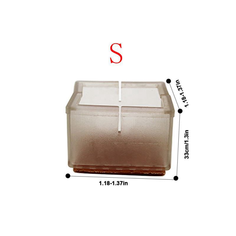 Set 8 miếng bọc bảo vệ chân bàn ghế trong suốt cao cấp tiện dụng | BigBuy360 - bigbuy360.vn