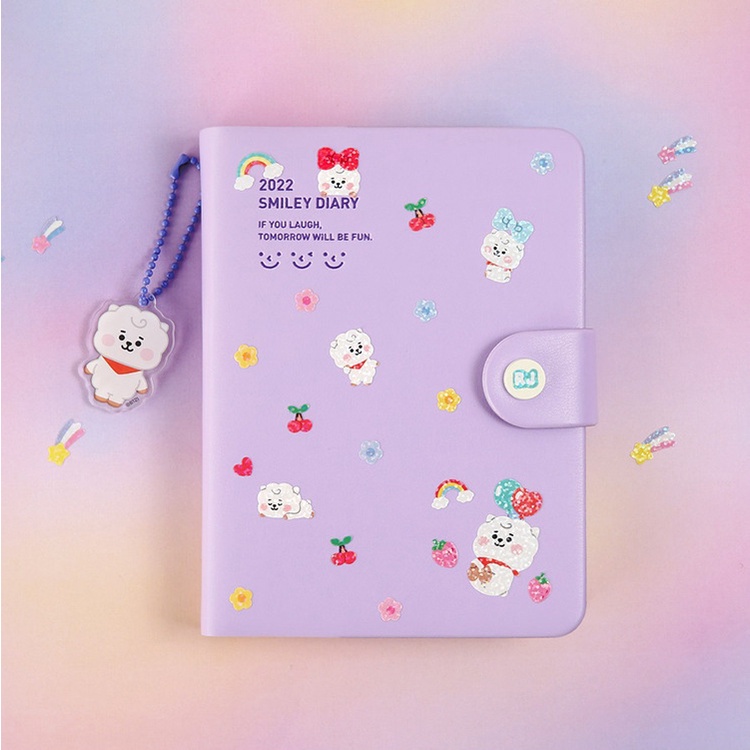 Bộ Sticker Dán Trang Trí Sổ Tay DIY Trong Suốt Hình BTS BT21