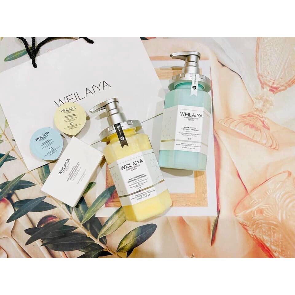 [Mẫu Mới] Bộ dầu gội xả phục hồi tóc Truffle Weilaiya