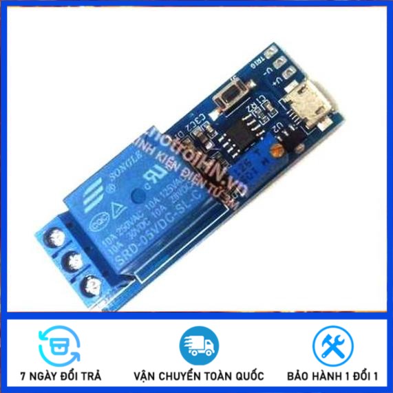 MODULE Tạo Trễ - CHUYỂN MẠNH ĐIỀU KHIỂN RELAY INPUT 5V-30V V1