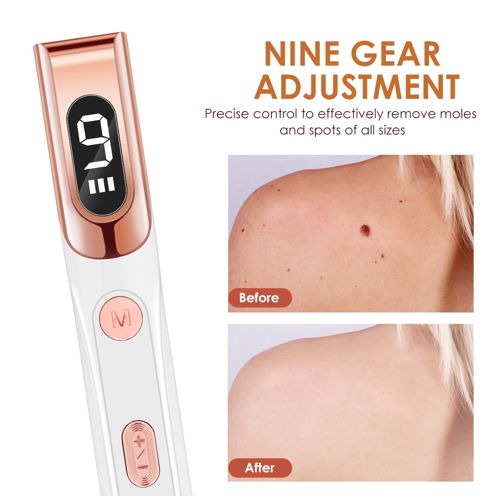 Máy Đốt Nốt Ruồi, Tẩy Nốt Ruồi, Đốt Mụn Thịt, Nám, Tàn Nhang , Bút Laser Plasma Dùng Xóa Nốt Ruồi/Hình Xăm/Nếp Nhăn 9 Cấp Độ Chăm Sóc Da Mặt , Máy Đốt Nốt Ruồi Mụn Thịt Tàn Nhang