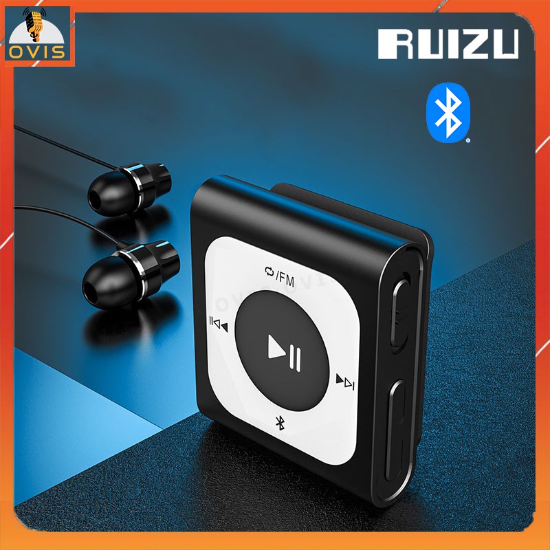 Ruizu X66 -  Máy Nghe Nhạc Thể Thao Nhỏ Gọn, Bluetooth 5.0