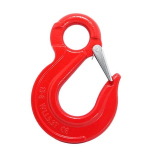 Móc dẹt đầu tròn G80 2T - Xích phi 7/8 -  Móc tròn dẹt có chốt an toàn (2T- xích 7/8mm) - MÓC CẨU CÓ LƯỠI GÀ 2T