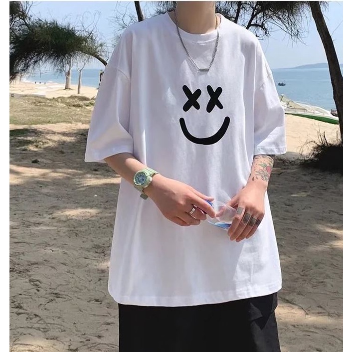 Áo thun tay lỡ form rộng nam nữ unisex oversize ×‿× N98