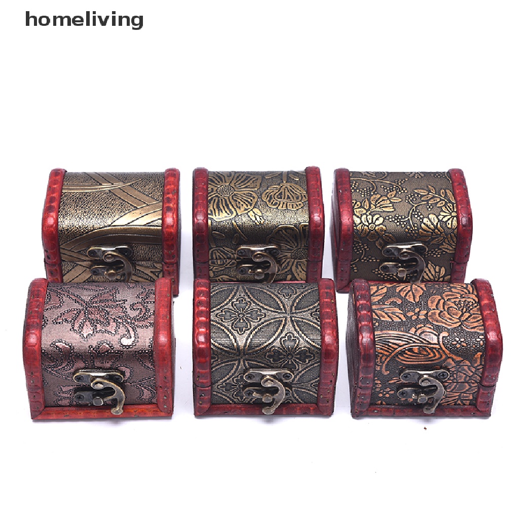 Hộp Gỗ Mini Đựng Trang Sức Thiết Kế Cổ Điển