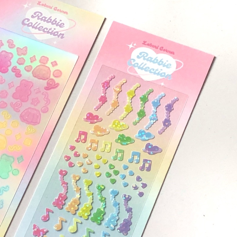 STICKER TRANG TRÍ RABBIE COLLECTION🐻CÁN LẤP LÁNH
