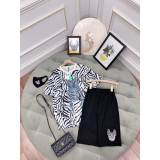 Set ngố vằn hình chó pug
