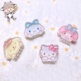 Hàn Quốc Pop Hello Kitty Tóc Hồng Anh Đào Móng Vuốt Kẹp Quế Chó Acrylic Mini Bên Kẹp Tóc Chân