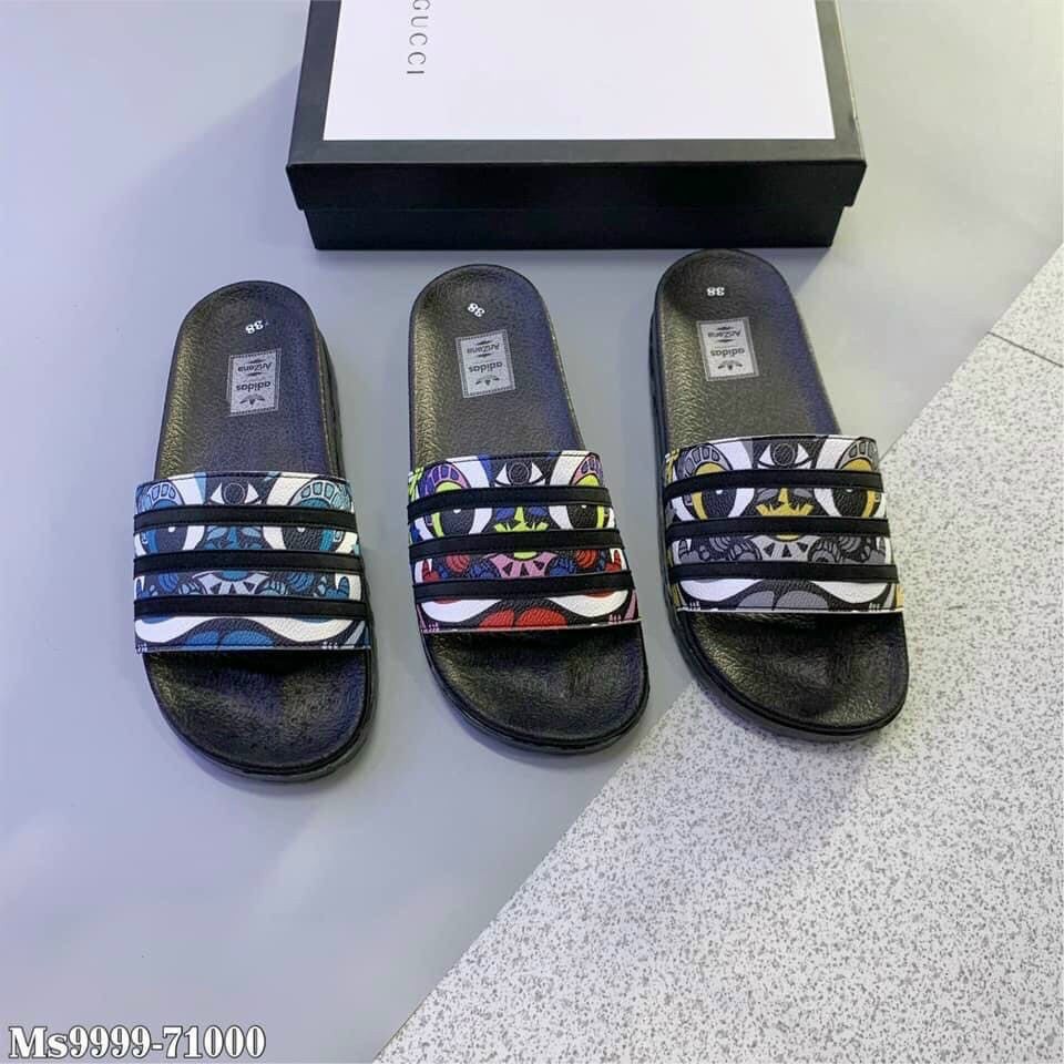 ⚡HÀNG SIÊU CẤP⚡ Dép nam nữ đep 3 sọc quai ngang đế cao su non siêu êm chân