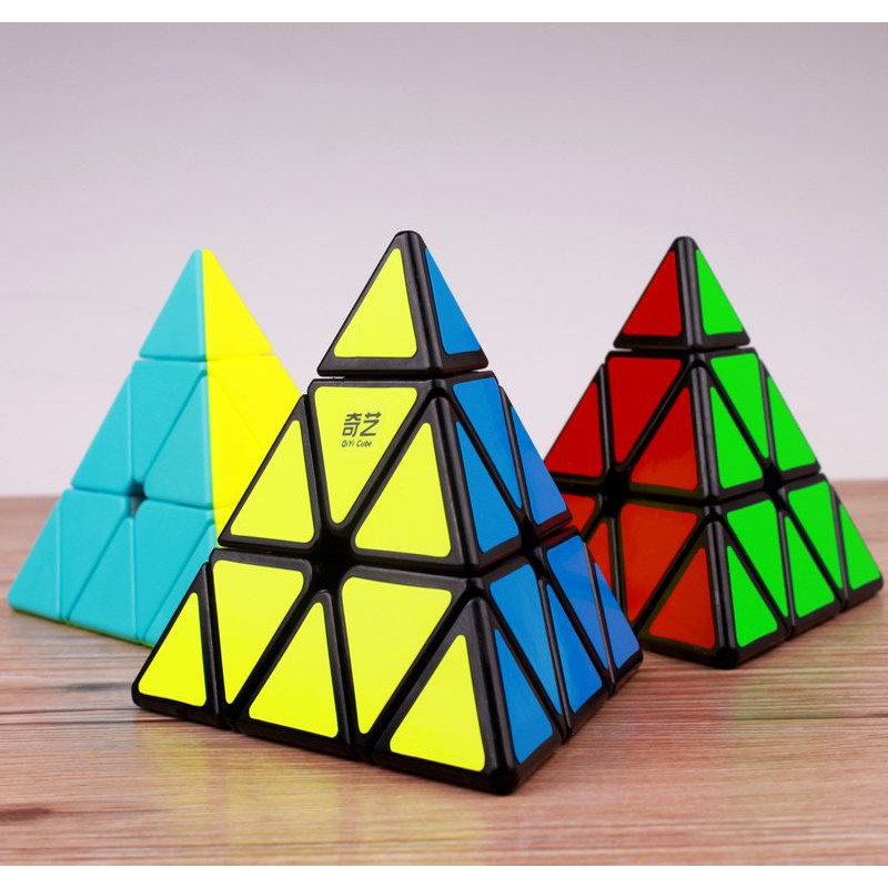 Rubik Biến Thể Pyraminx Qiyi QiMing Boba Store Rubik Tam Giác Bản cao cấp