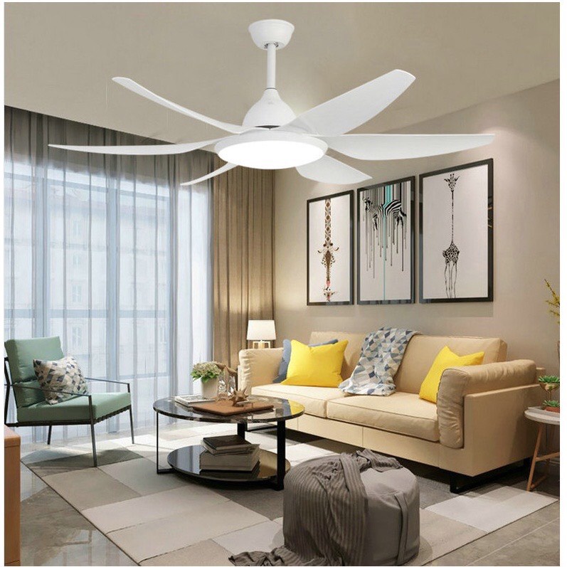 Quạt trần sải cánh lớn,bầu đèn to có đảo chiều hút ẩm,động cơ lõi đồng siêu êm 6 tốc độ mát,BH 5 năm