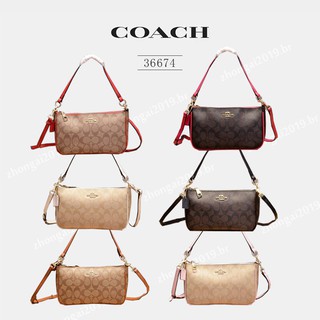 Coach f36674 Túi Xách mini Đeo Vai / Xách Tay Có Thể Tháo Rời Miễn Phí Cho Nữ