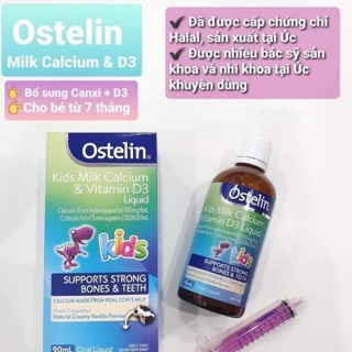 Ostelin dạng nước bổ sung canxi và vitamin D3