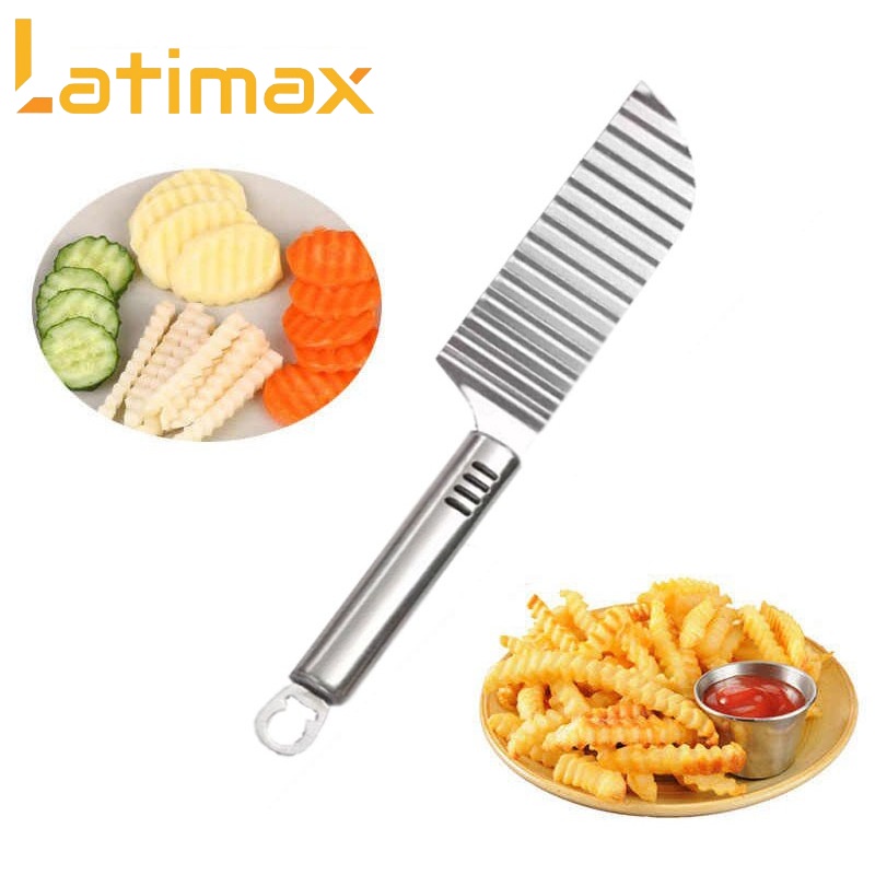 [Mã BMBAU50 giảm 7% đơn 99K] Dao lượn sóng cắt rau củ đa năng Latimax thân Inox bền đẹp