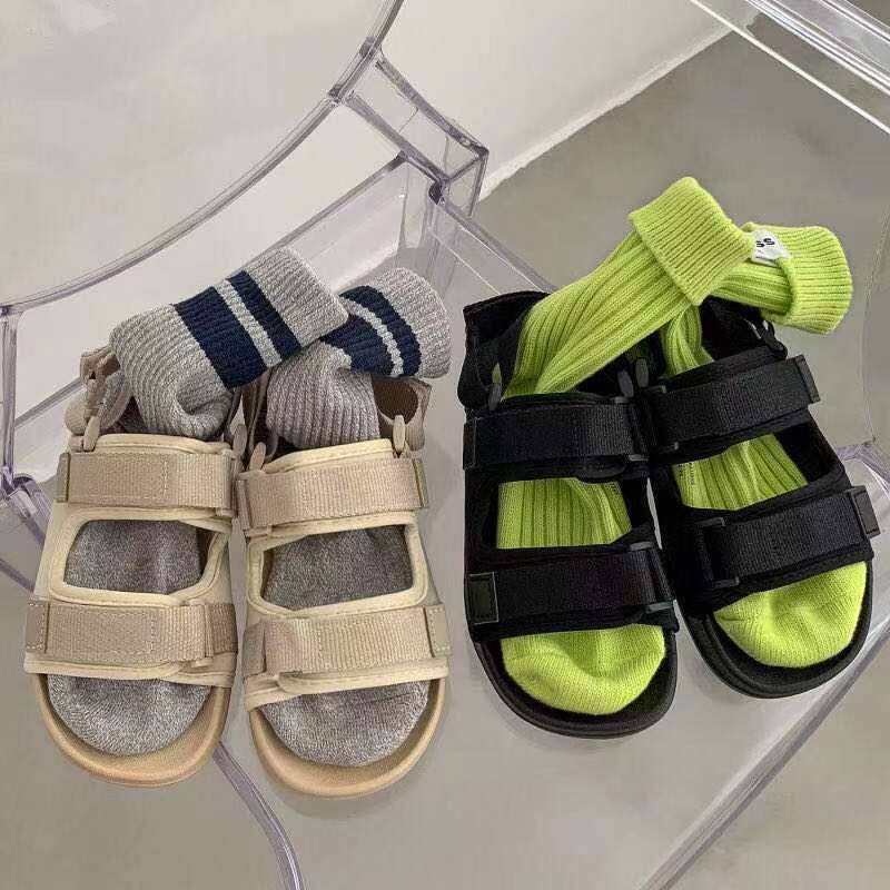 Sandal ulzzang unisex học sinh nam nữ đế bằng quai ngang