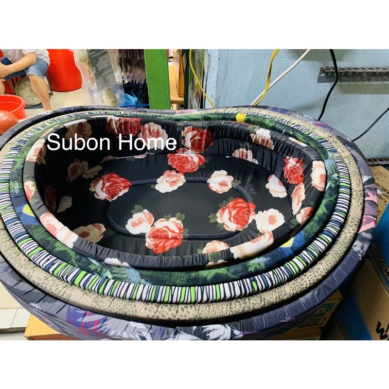 Ổ nệm nằm cho chó mèo 🧶 Nệm Oval 1 lớp 🧺🧸
