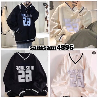  Áo Nỉ Viền Cổ Tim Số 26 Ngược Hai màu ĐEN- BE