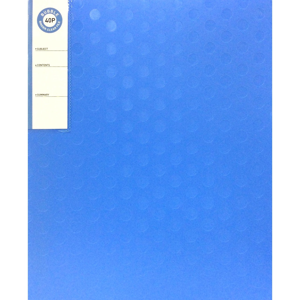 MGL_Bìa Lá 68523_5500 Buble Binder C/F 40P(Blue) - Morning Glory