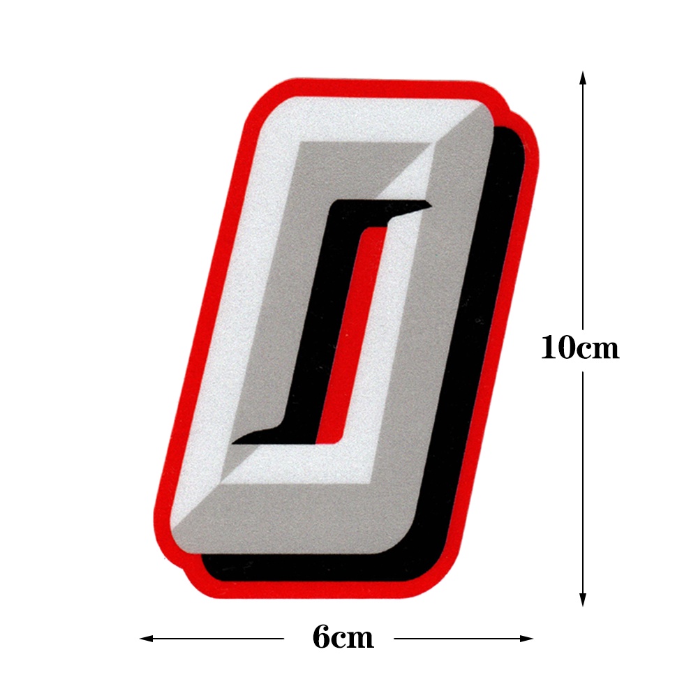 Miếng Dán Chữ Số Phản Quang Chống Thấm Nước Cho Xe Hơi Xe Máy