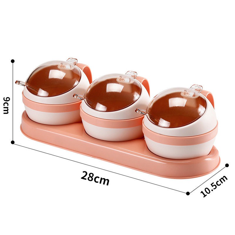 [TẶNG QUÀ]Set bộ 3 - 4 hộp/lọ/hũ đựng gia vị kết hợp khay nhựa PP cao cấp nhà bếp | BigBuy360 - bigbuy360.vn