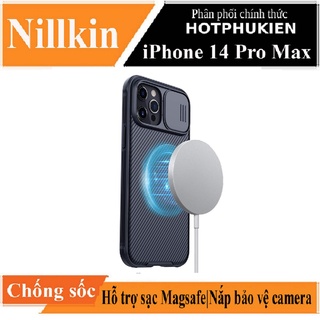 Ốp lưng maqsafe chống sốc cho iPhone 14 Pro Max bảo vệ Camera hiệu Nillkin Camshield Pro - hotphukien phân phối