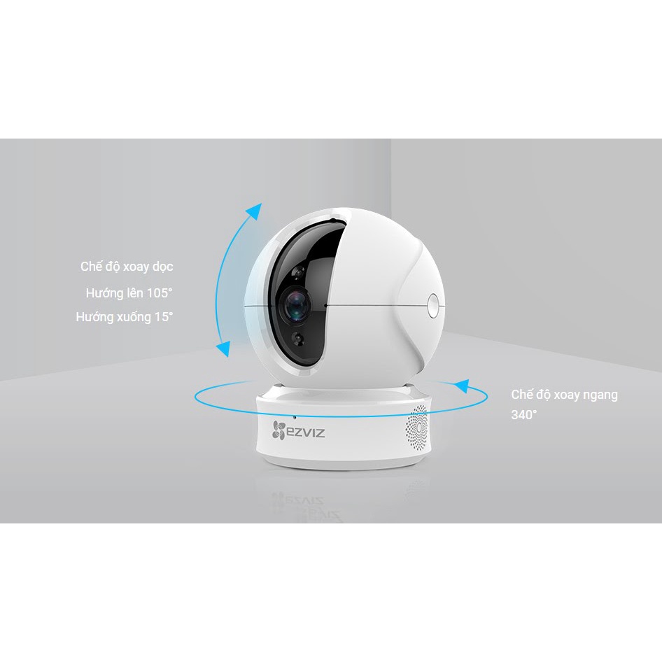 Camera Wifi EZVIZ C6CN 1080P 2MP Nhận diện người , Xoay 360 , Đàm thoại - Hàng Chính Hãng