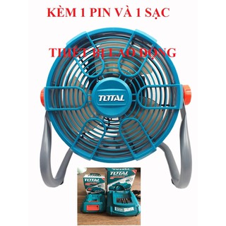 Quạt máy dùng pin lithium 20v tfali2002 kèm 1 pin và 1 sạc