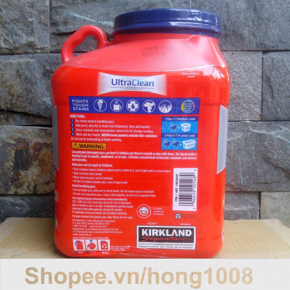 BGF Viên Giặt Kirkland Ultra Clean 152 Viên 21 BA43