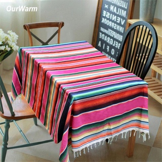 OurWarm Mexico Chăn Mexico Khăn trải bàn Mexico Trang trí bữa tiệc Mexico Chăn Fiesta Đồ dùng tiệc sinh nhật 150X215cm