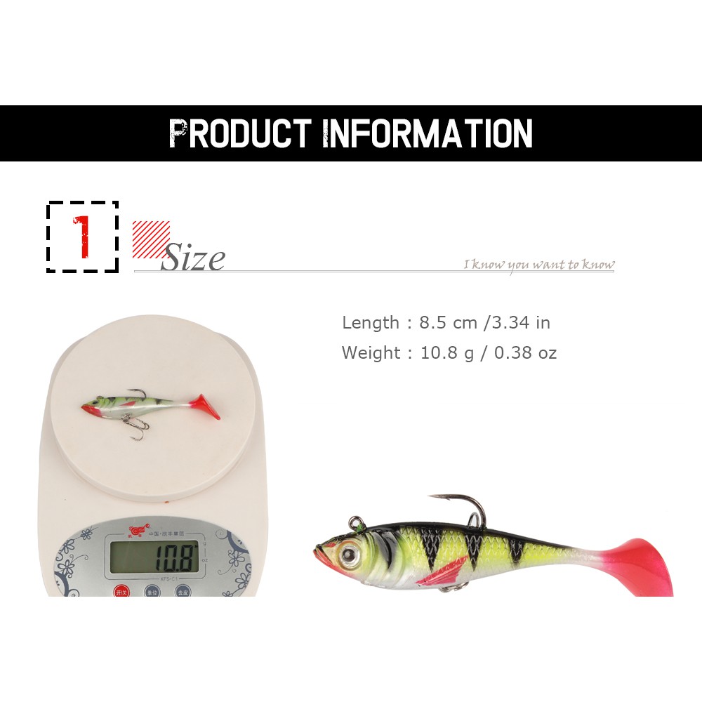 Mồi câu cá giả dạ quang 11g 8cm