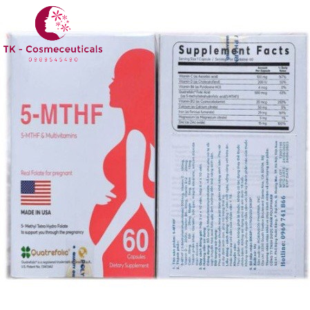 Viên Uống 5 - MTHF Giúp Tăng Khả Năng Sinh Sản, Phụ Nữ Trong Thai Kỳ