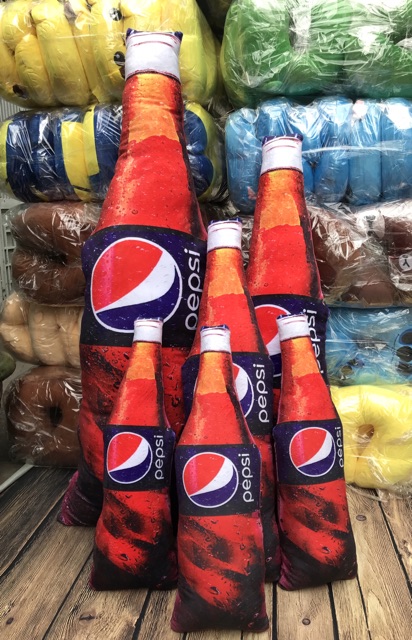 Gôi ôm 4D hình nước ngọt Pepsi size từ 60cm- 120cm