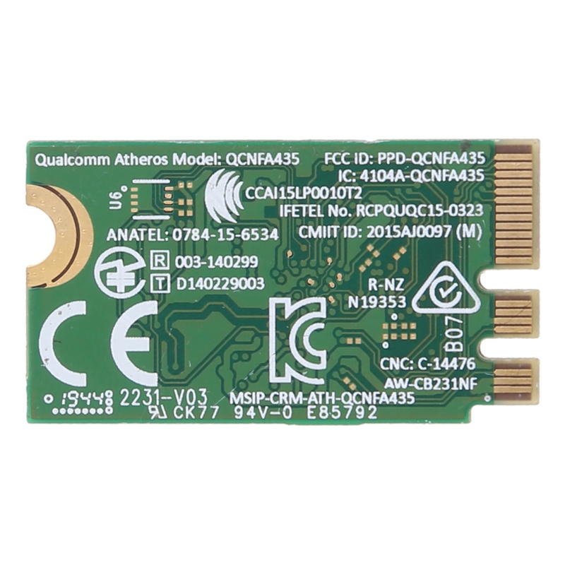 Thiết Bị Chuyển Đổi Không Dây Cho Laptop QCA9377 QCNFA435 802.11AC 2.4G / 5G NGFF WIFI WLAN
