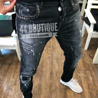 Quần bò dsq spf tán cườm