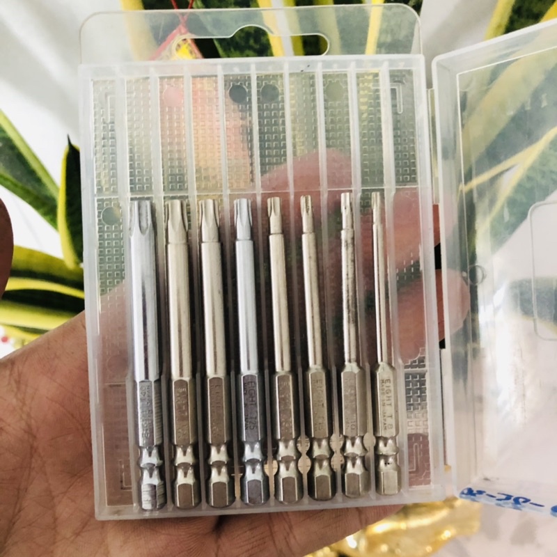 Bộ mũi hoa thị (bông sao) 8 cây Eight . Made in japan