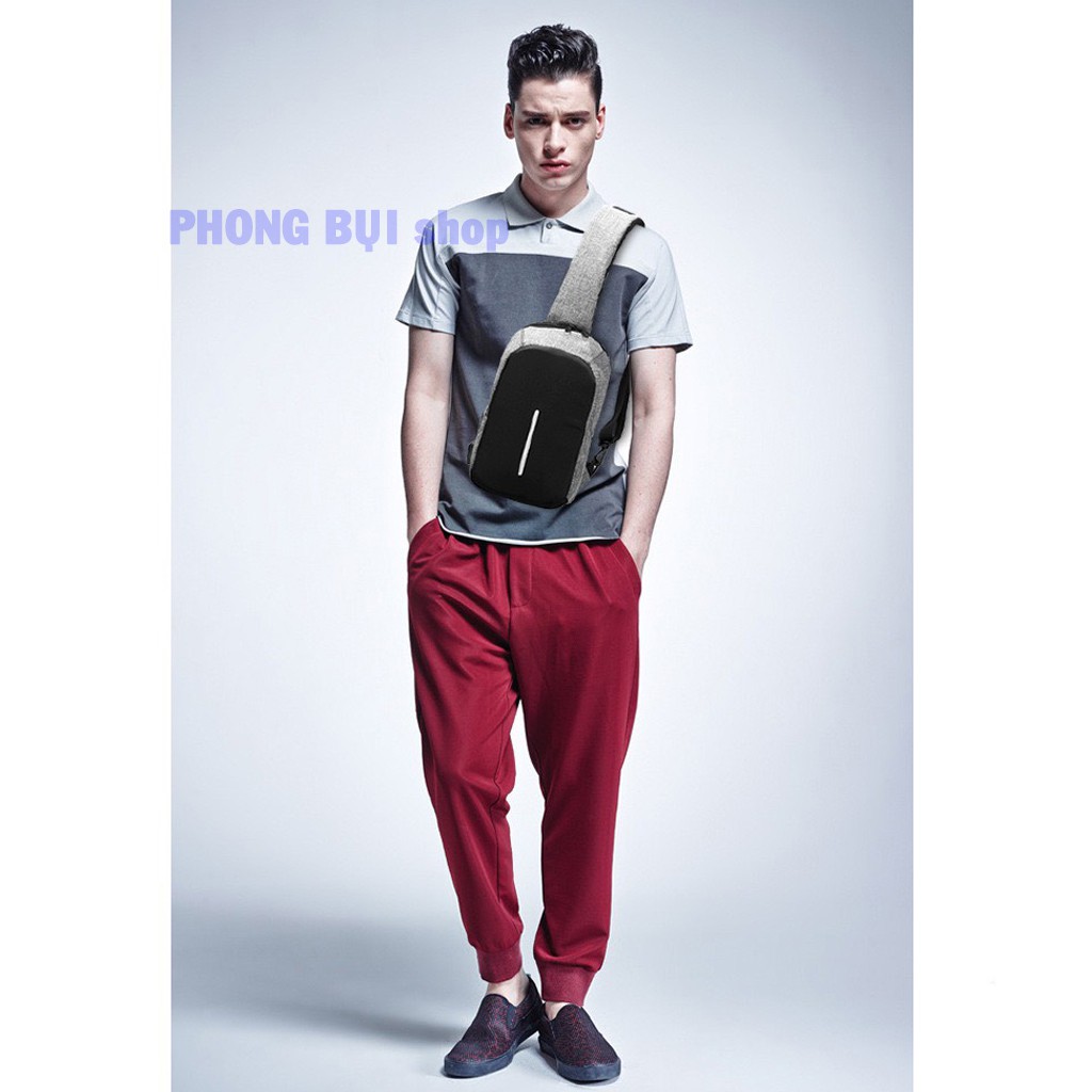 Túi Xách Chéo Balo Chéo Lưng Nam Chất Nỉ Chống Nước Cao Cấp, Túi Xách Đeo Chéo Nam | BigBuy360 - bigbuy360.vn