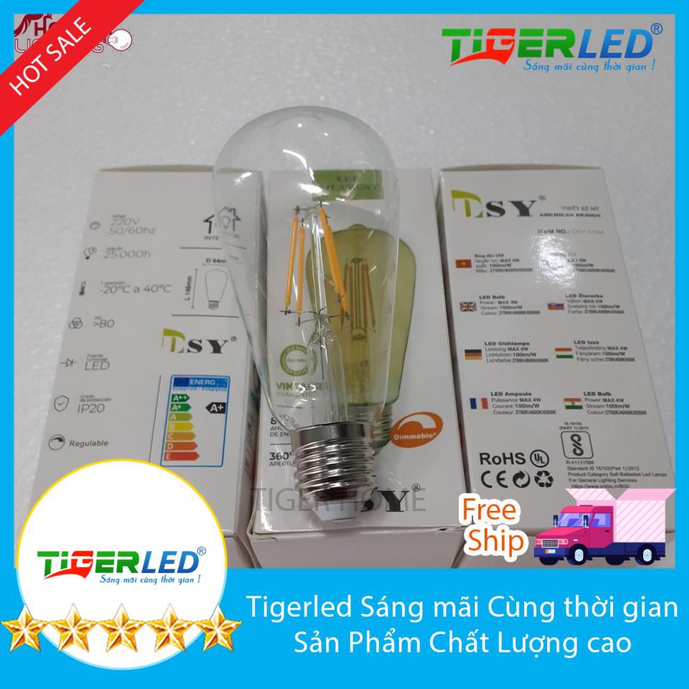 Bóng LED Edison T64 4W