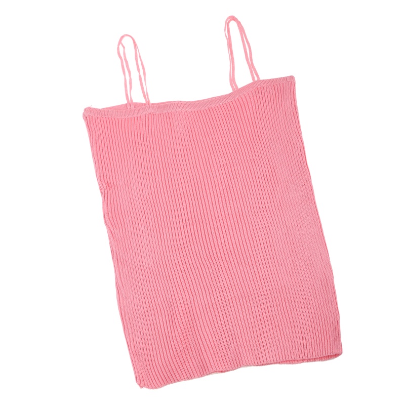 Brroa Áo Hai Dây Dệt Kim Màu Trơn Phong Cách Hàn Quốc Cho Nữ