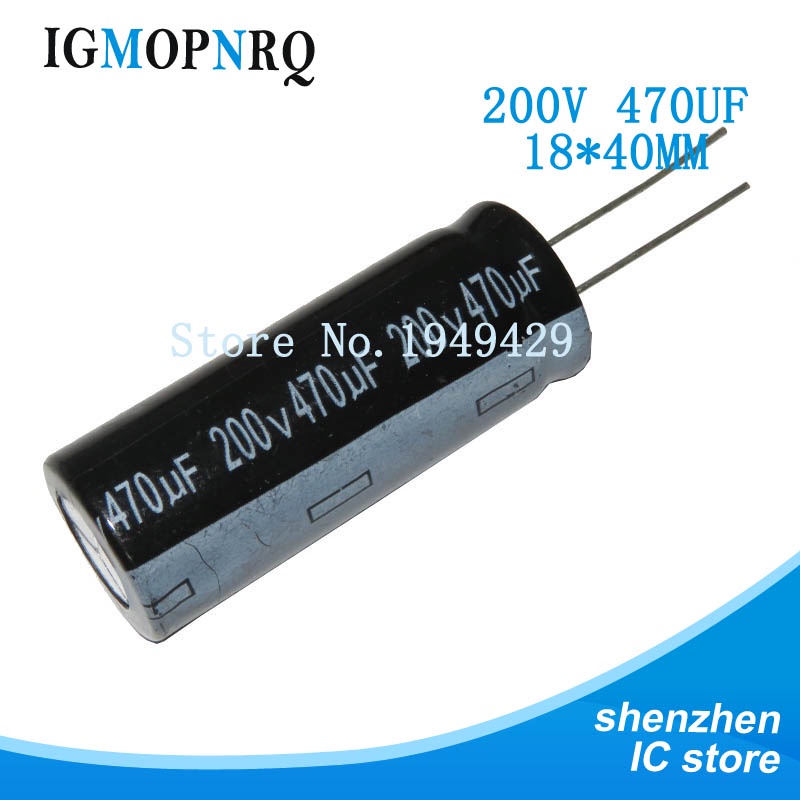 Set 5 Tụ Điện 200V470UF 18 * 40 volume 470UF 200V 18 * 40MM 200V470UF Mới