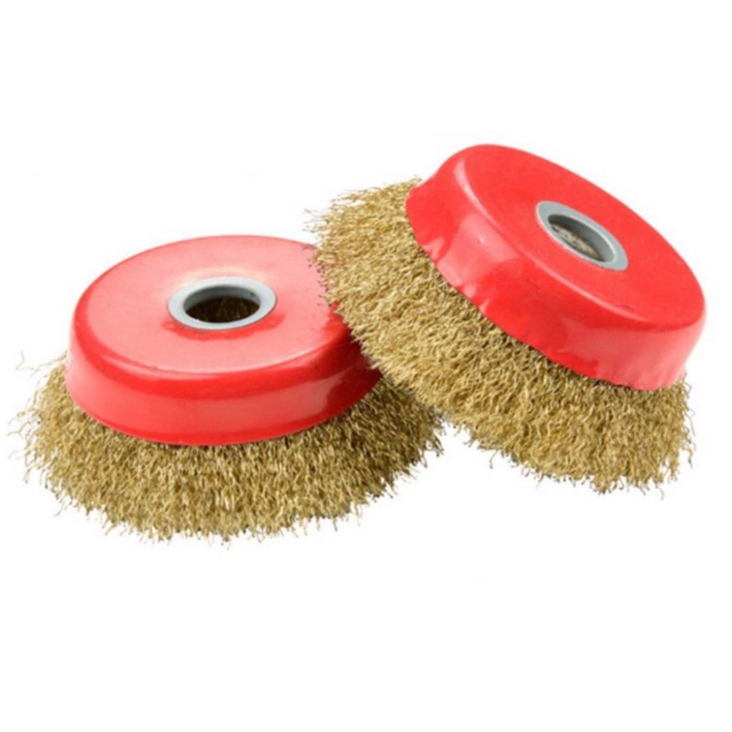 Chén cước sợi thép vàng (1 hộp 2 cái) loại tốt, chổi đánh rỉ sét, bùi nhùi sắt